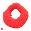 Hot Red Hand Knitted Scrunchie