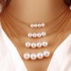 Multilayer Pearl Statement Necklace