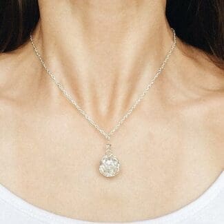 Ball of Silver String Necklace