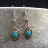 Boho Feathers and Turquoise Earrings