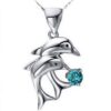 Forever Love Double Dolphin Necklace