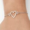 Silver Heart Bracelet