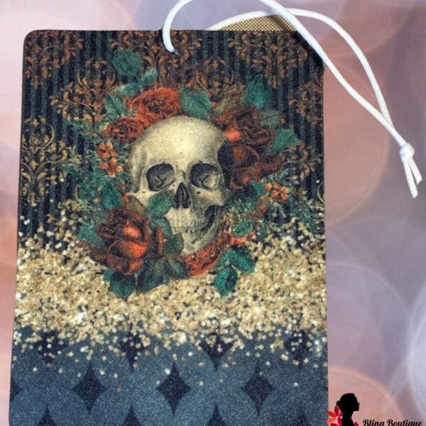 Skull w/Roses Air Freshener