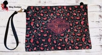 HDMC Pink Leopard Print Make Up Bag