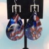 Eagle & Flag Teardrop Earrings