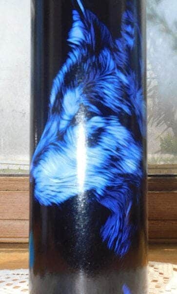 Blue Wolf Glow In The Dark 20 oz Tumbler