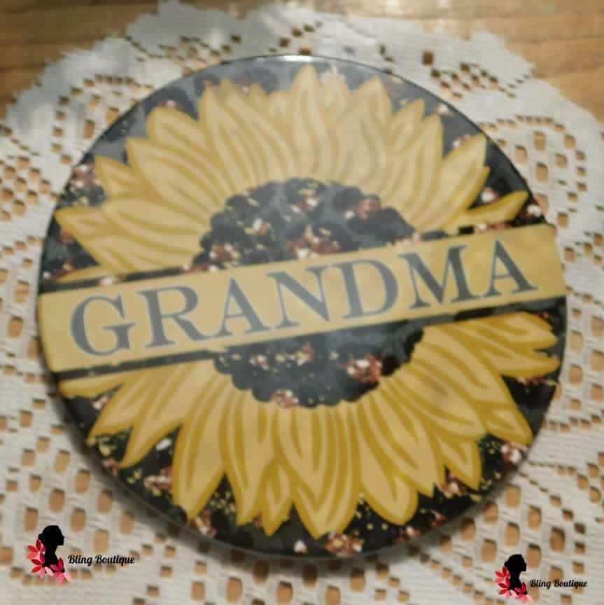 Grandma Sunflower Hot Plate