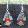 Rainbow Gnome Tear Drop Earrings