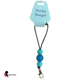 Blue Beads Freshie Hanger