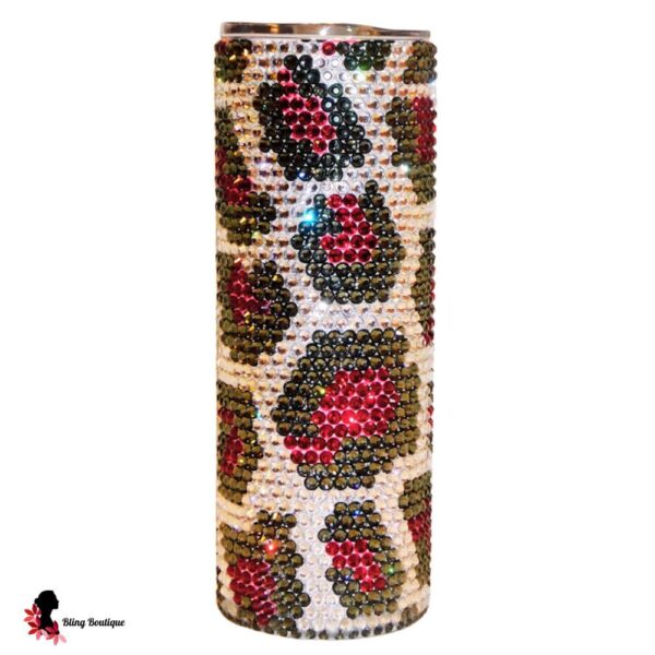 Rhinestone Leopard Print 20 oz Tumbler