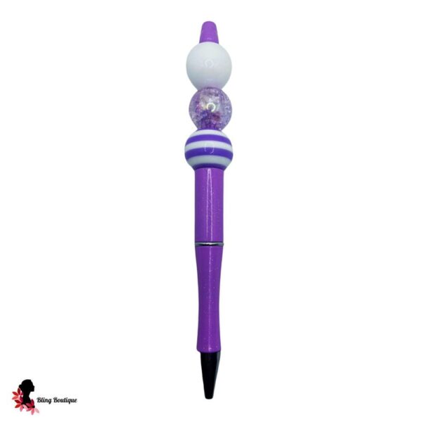 Lilac Beaded Pen