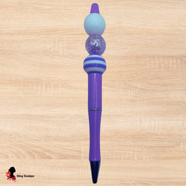 Lilac Beaded Pen