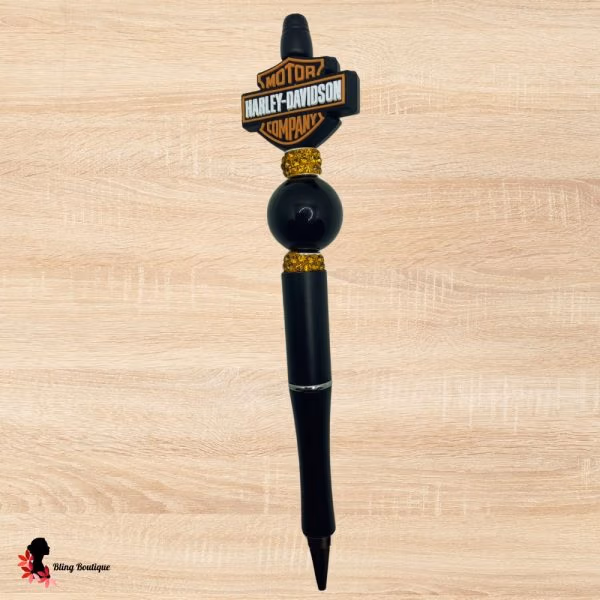 HD Inspired Beaded Pen (Black)