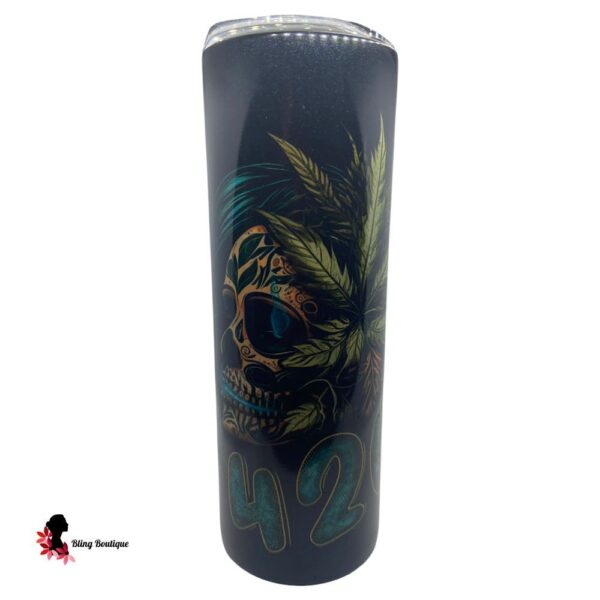 420 Skull Tumbler