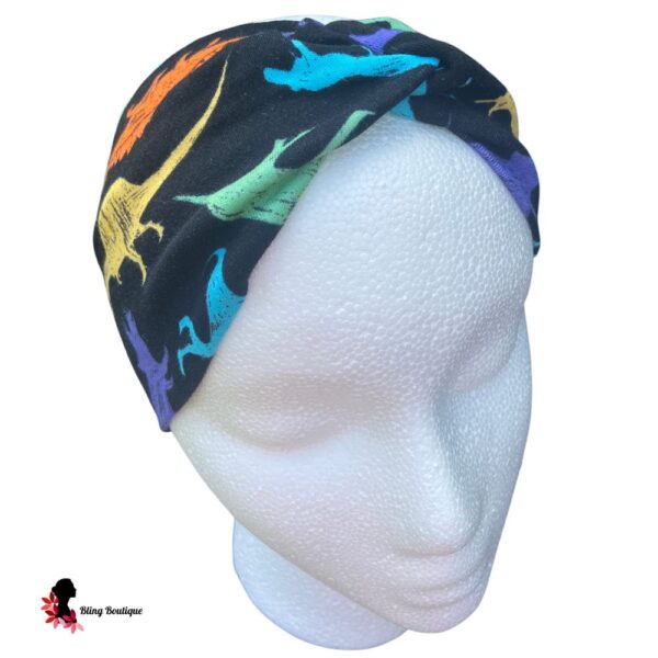 Dino Twisted Headband - Black