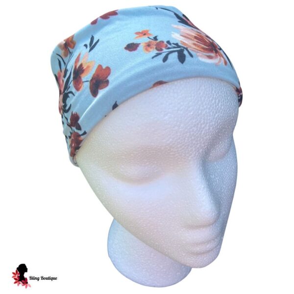 Blue Floral Headband