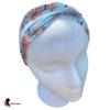 Blue Floral Twisted Headband