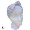 White Floral Knotted Headband - Adjustable