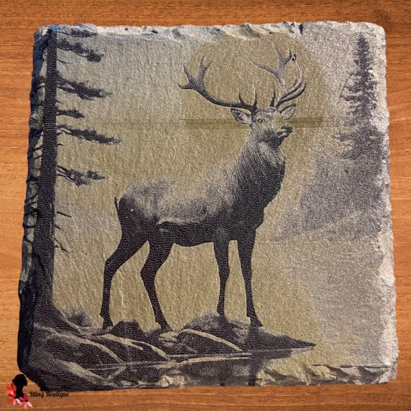 Deer Slate Coaster (Square)