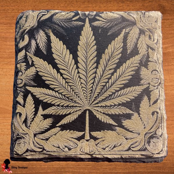 Leaf Slate Coaster