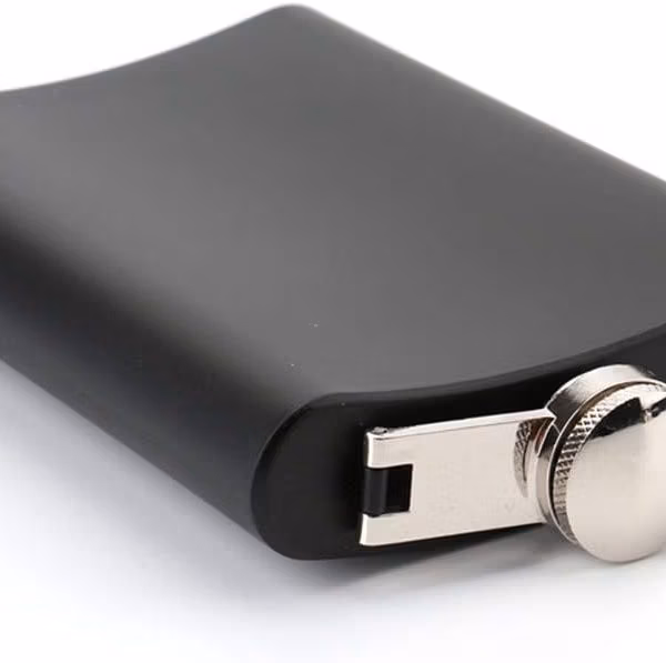 Custom Flask - Silver Top