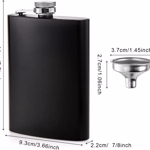 Custom Flask - Silver Top