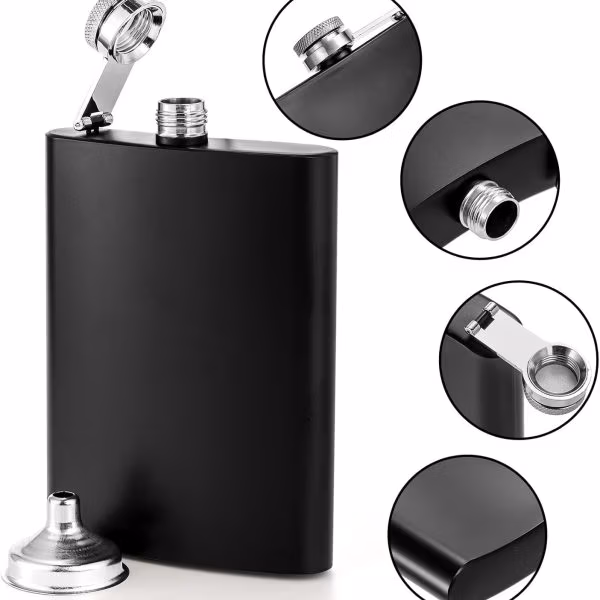 Custom Flask - Silver Top