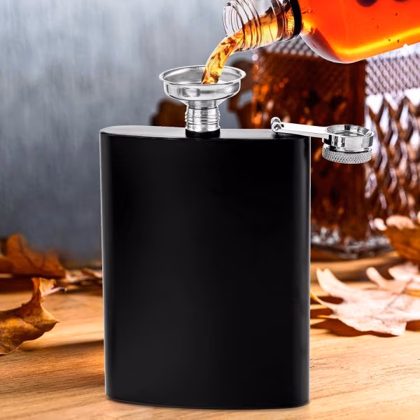 Custom Flask - Silver Top
