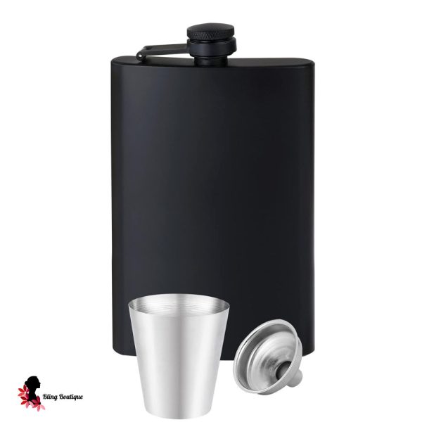 Custom Flask Set - Black Top