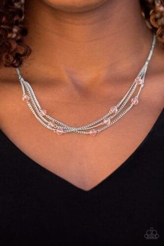 Sparkle Brilliantly Pink Necklace - Image 2